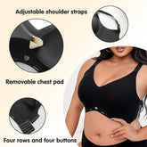 Plus Size Wireless Bra Seamless Full Coverage Comfort Bra for Women No Underwire Soft Support - Viomisha